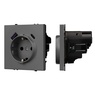 Механизм розетки с USB зарядкой SCT-NOBE-MUAC-SFPL-GR (230V, 16A) (Arlight, -)