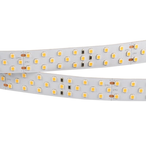 Лента светодиодная RT 2-5000 24V Warm2700 3x2 (2835, 1260 LED, LUX) (Arlight, 27 Вт/м, IP20)