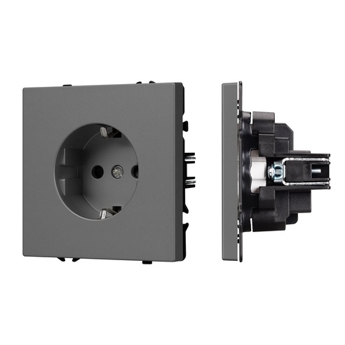 Механизм электрической розетки SCT-NOBE-MEU1-SFPL-GR (230V, 16A) (Arlight, -)