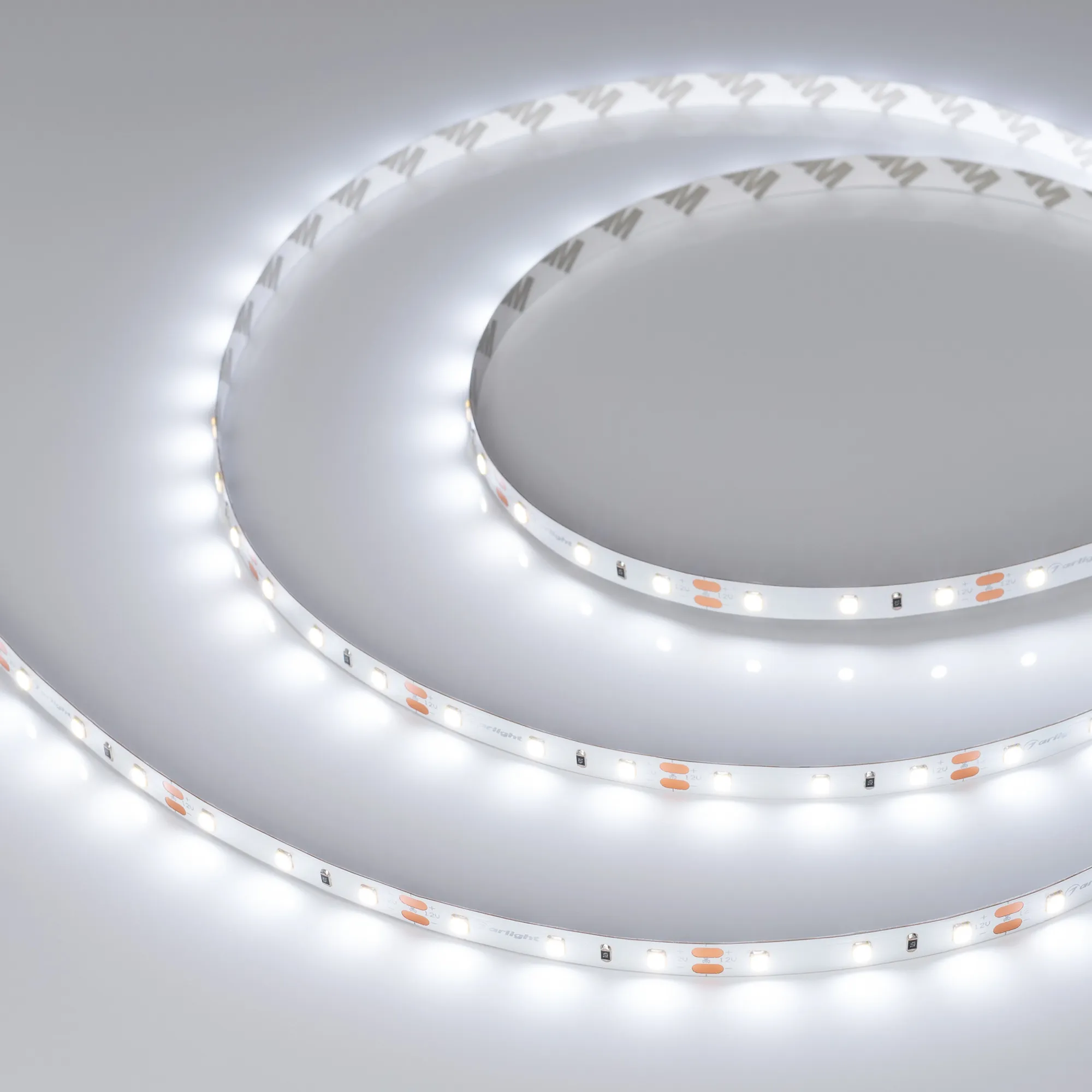 Лента светодиодная RT-A60-8mm 12V White6000 (2 W/m, IP20, 2835, 50m) (Arlight, П2)