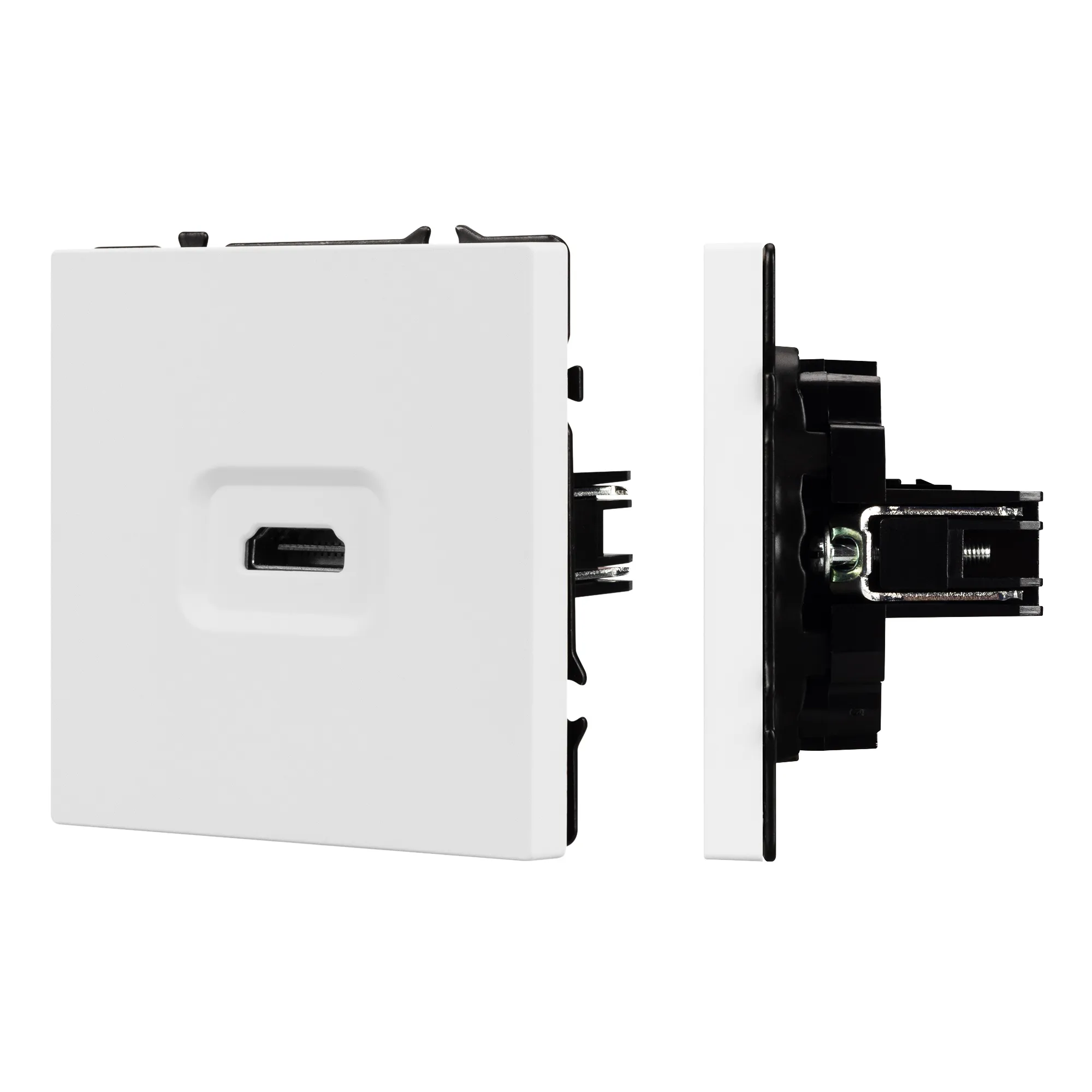 Механизм HDMI розетки SCT-NOBE-MHD1-SFPL-WH (Arlight, Белый кварц) - изображение товара