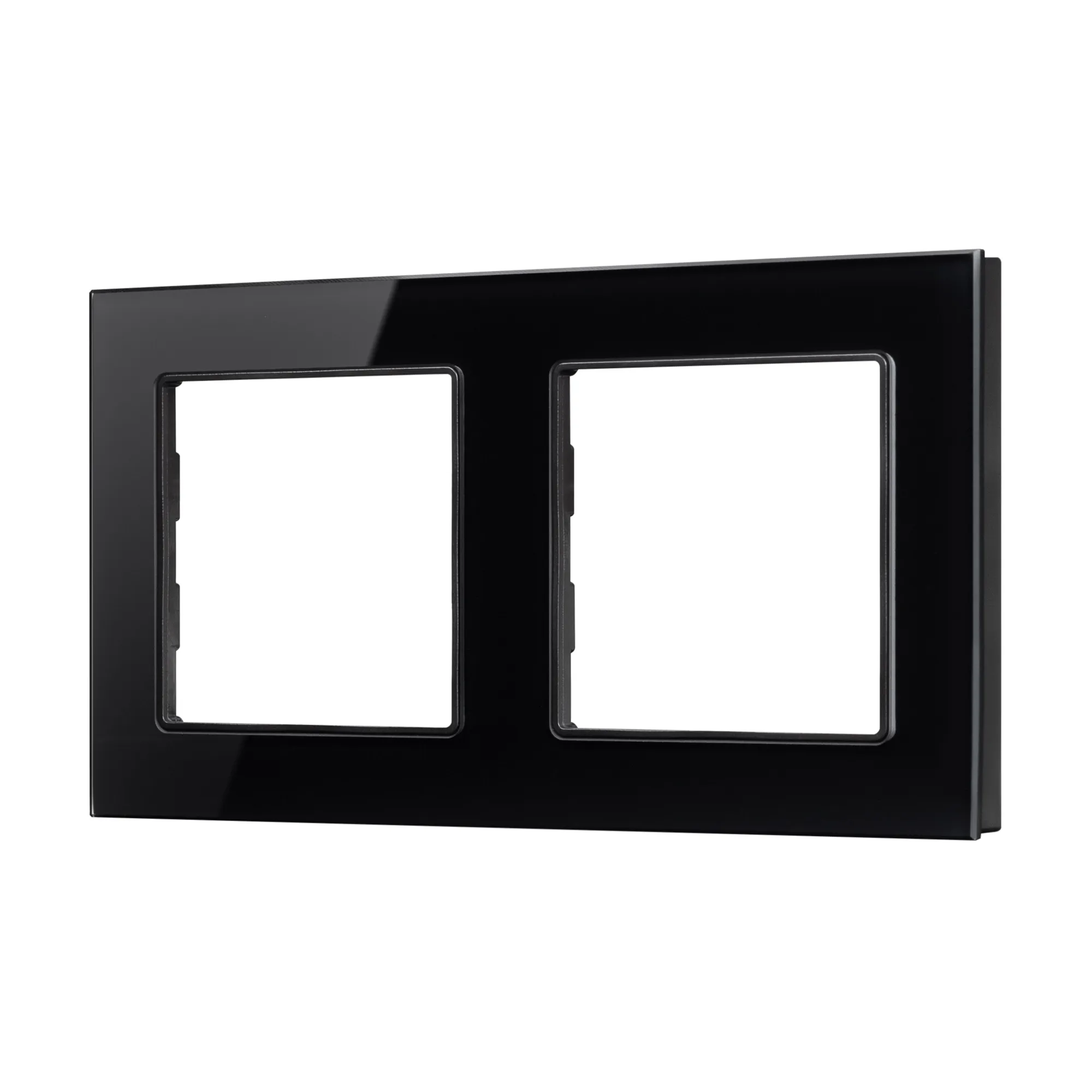 Рамка стеклянная FRM-GLARE-GS-2-BK (Arlight, -)