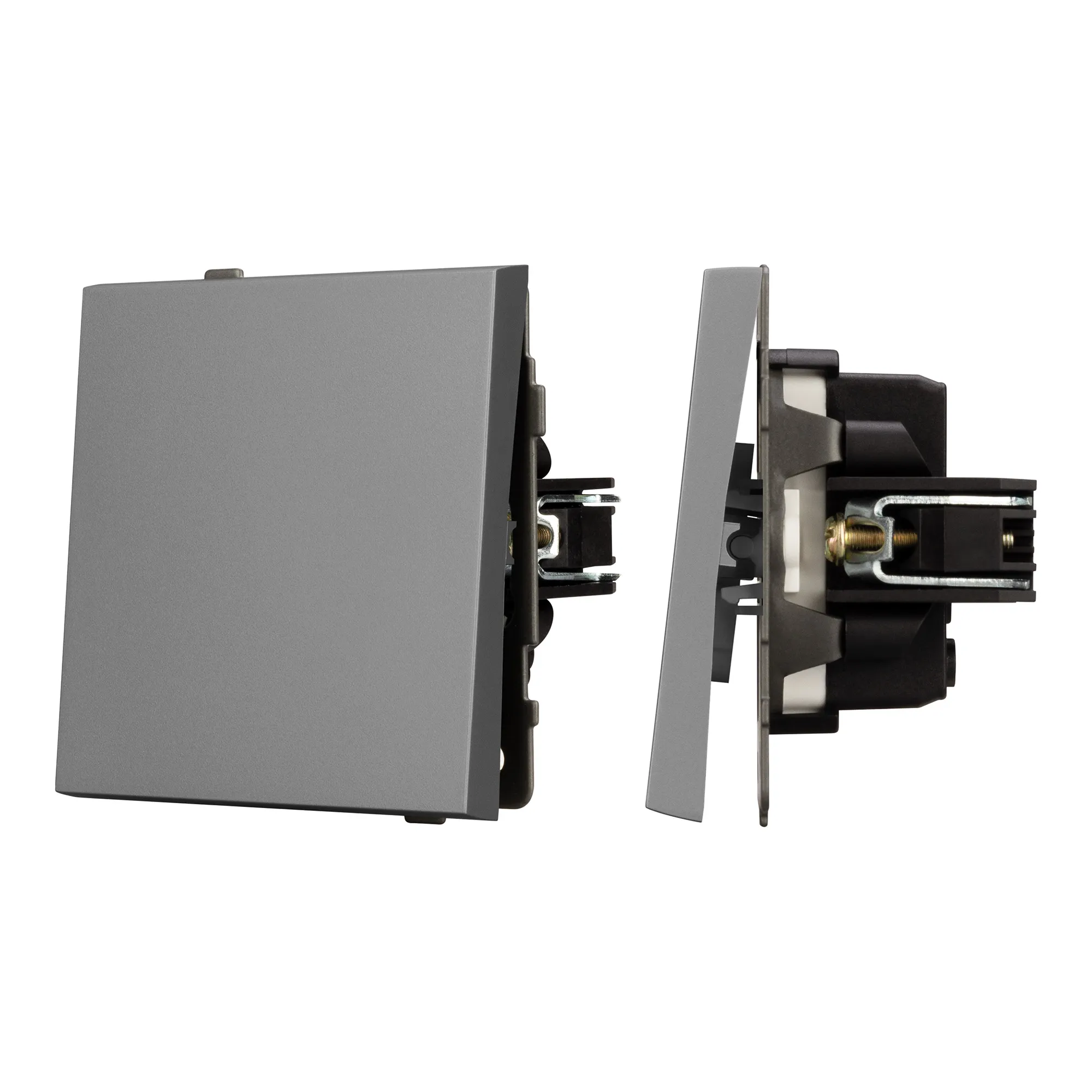 Механизм выключателя одноклавишный непроходной SWT-TENDO-MK01-PL-GR (230V, 10A) (Arlight, -) - изображение товара