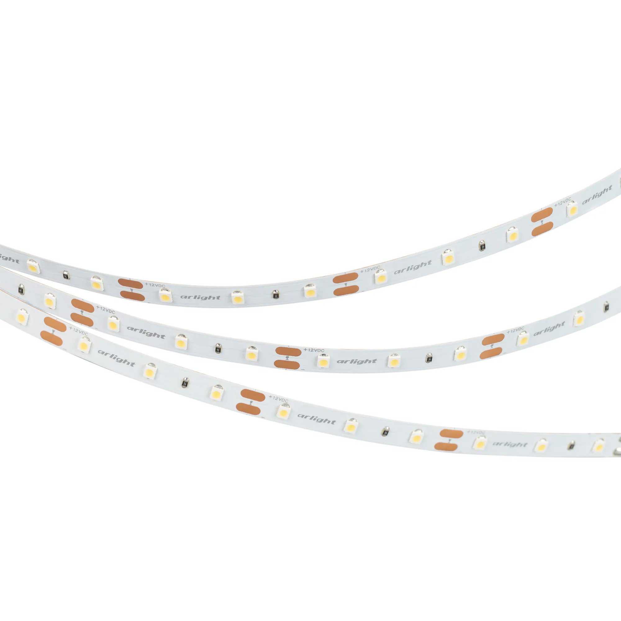 Лента светодиодная NT-A60-8mm 12V Warm3500 (4.8 W/m, IP20, 3528, 5m) (Arlight, Открытый)