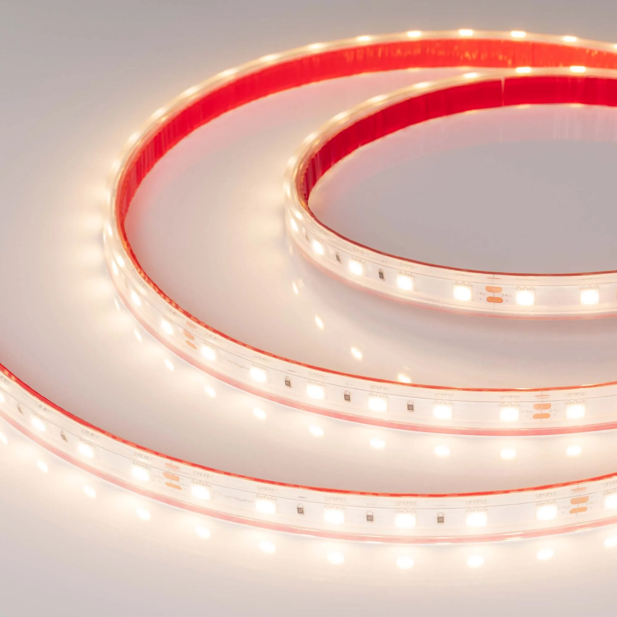 Лента светодиодная герметичная RTW-PS-B60-13mm 24V Warm3000 (14.4 W/m, IP67, 5060, 5m) (Arlight, 14.4 Вт/м, IP67)