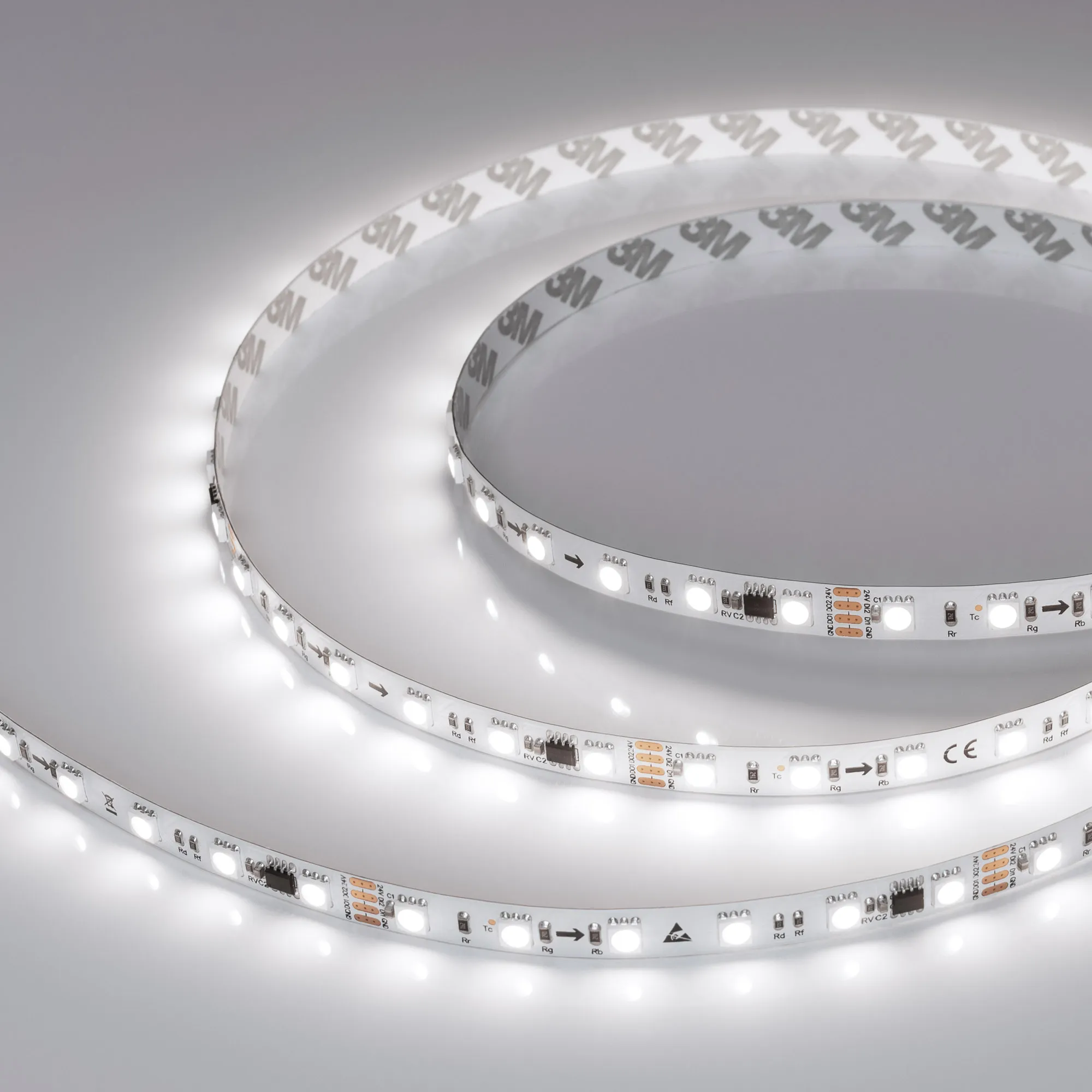 Лента светодиодная SPI-B60-10mm 24V White6000-PX6-RAM (15 W/m, IP20, 5060, 5m) (Arlight, бегущий огонь)