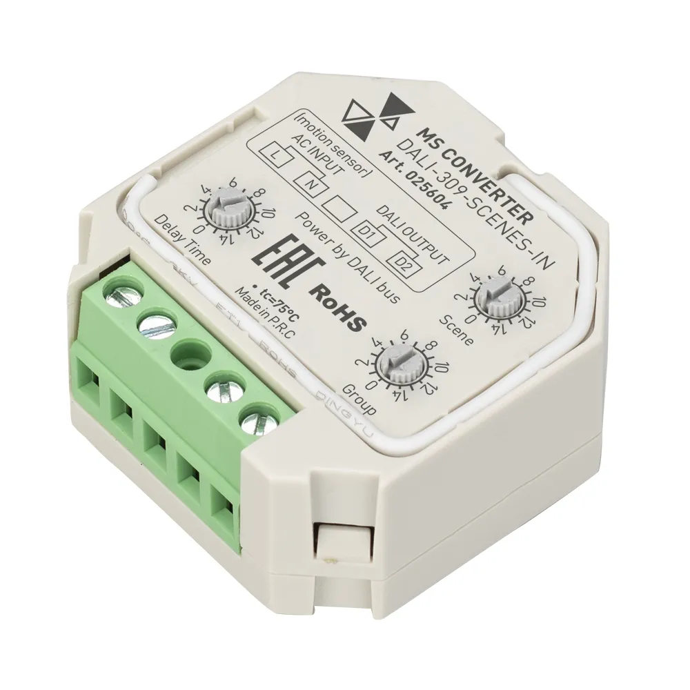 INTELLIGENT ARLIGHT Конвертер датчика движения DALI-309-SCENES-IN (DALI bus, 230V) (IARL, -) - изображение товара